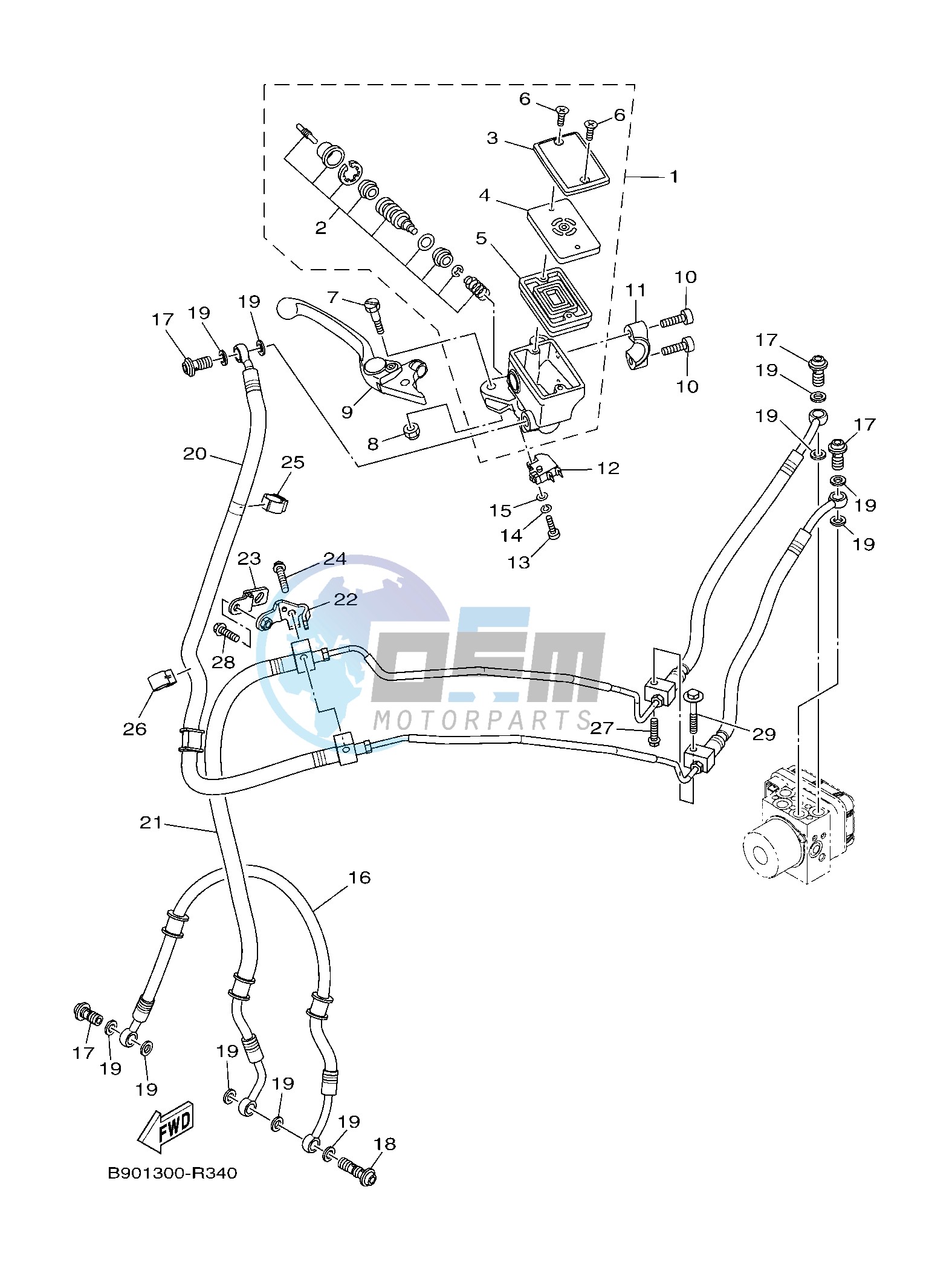 FRONT MASTER CYLINDER