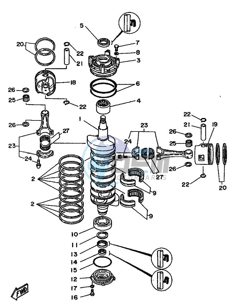 CRANKSHAFT--PISTON