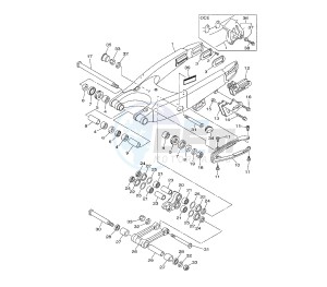 WR F 450 drawing REAR ARM