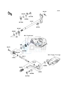 1400GTR ZG1400A8F FR GB XX (EU ME A(FRICA) drawing Gear Change Mechanism