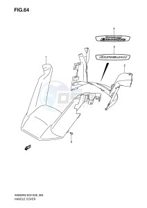 AN650 (E3-E28) Burgman drawing HANDLE COVER