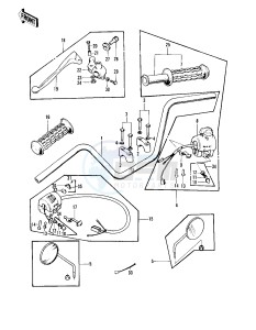 Z1 A [Z1-Z1A] 900 drawing HANDLEBAR