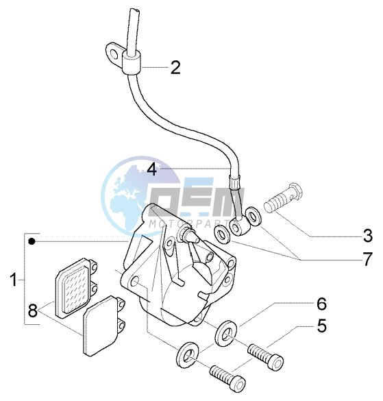 Front brake caliper