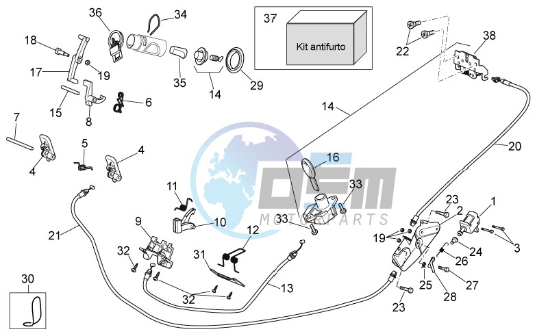 Lock hardware kit