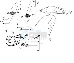 Zip 50 fast rider RST drawing Front light