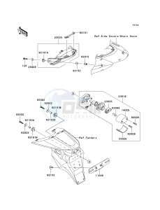 ZR 750 K [Z750S] (K1) K1 drawing TAILLIGHT-- S- -