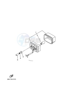 YFM700FWBD KODIAK 700 EPS (BGFB) drawing TAILLIGHT