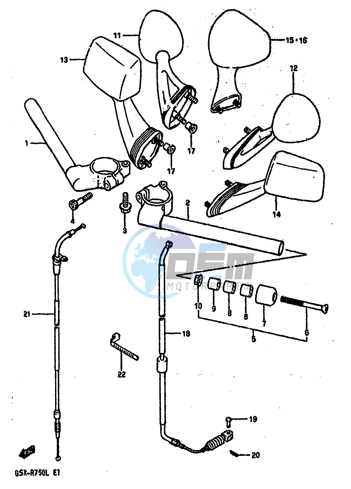 HANDLEBAR (MODEL J K)