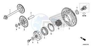 CB1000RAE CB1000R ABS E drawing STARTING CLUTCH