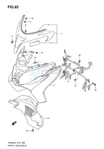 AN400Z ABS BURGMAN EU-UK drawing FRONT LEG SHIELD