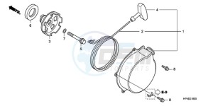 TRX420FEA Australia - (U / 2U 4WD) drawing RECOIL STARTER