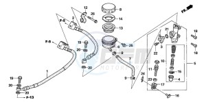 CBF600NA drawing REAR BRAKE MASTER CYLINDER (CBF600SA6/NA6)