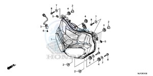 CRF1000G CRF1000 - Africa Twin Europe Direct - (ED) drawing HEADLIGHT