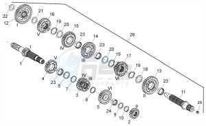 Shiver 750 USA USA drawing Gear box