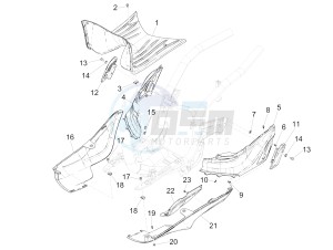 Liberty iGet 50 4T 3V (NAFTA) drawing Central cover - Footrests