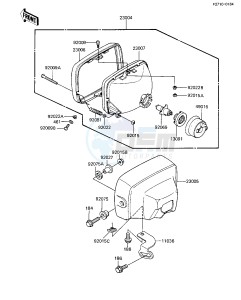 ZX 1100 A [GPZ] (A1-A2) [GPZ] drawing HEADLIGHT -- ZX1100-A1- -