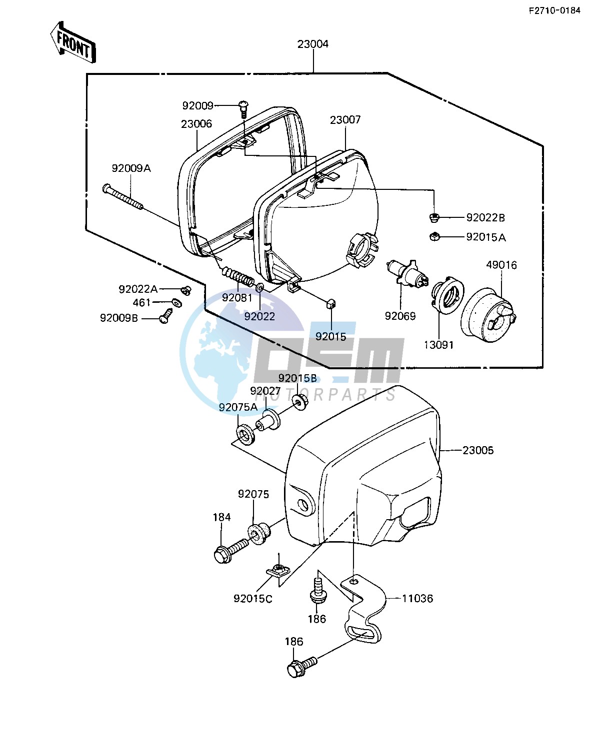 HEADLIGHT -- ZX1100-A1- -