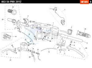 RS3-50-PRO-WHITE drawing HANDLEBAR - CONTROLS