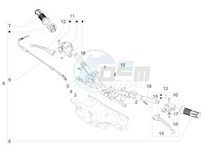 Sprint 50 4T 4V (NAFTA) drawing Handlebars - Master cil.