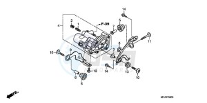 CBR600RA9 Australia - (U / ABS MME) drawing REAR POWER UNIT (CBR600RA)