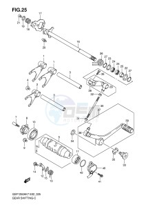 GSF1250 (E2) Bandit drawing GEAR SHIFTING