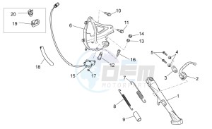 Griso S.E. 1200 8V USA-CND drawing Lateral stand