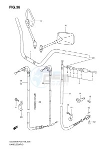 GZ250 (P3) drawing HANDLEBAR