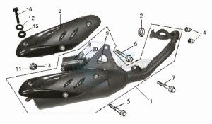 JET BASIX 25KMH 50 drawing EXHAUST