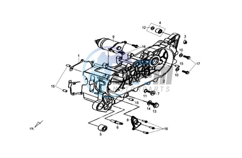 CRANKCASE - STARTER