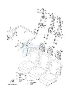 YXM700E YXM700PE MP 700 EPS (1XPC) drawing SEAT 2