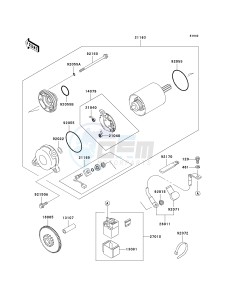 ZX 750 P [NINJA ZX-7R] (P5-P8) [NINJA ZX-7R] drawing STARTER MOTOR