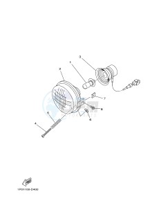 YFM450FWAD YFM45FGPD GRIZZLY 450 EPS (1CTP 1CTR 1CTS) drawing HEADLIGHT