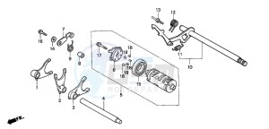 VT600C drawing GEARSHAFT DRUM