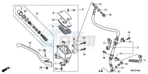 VT750C9 Ireland - (EK / MME) drawing FRONT BRAKE MASTER CYLINDER