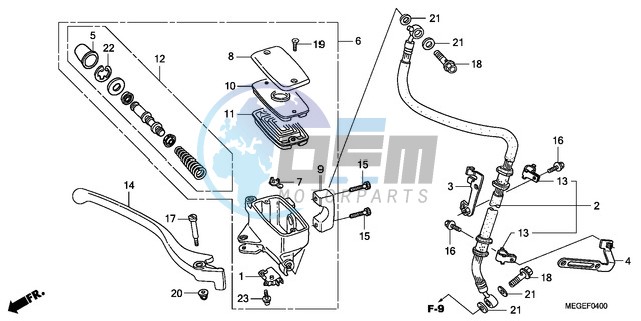 FRONT BRAKE MASTER CYLINDER