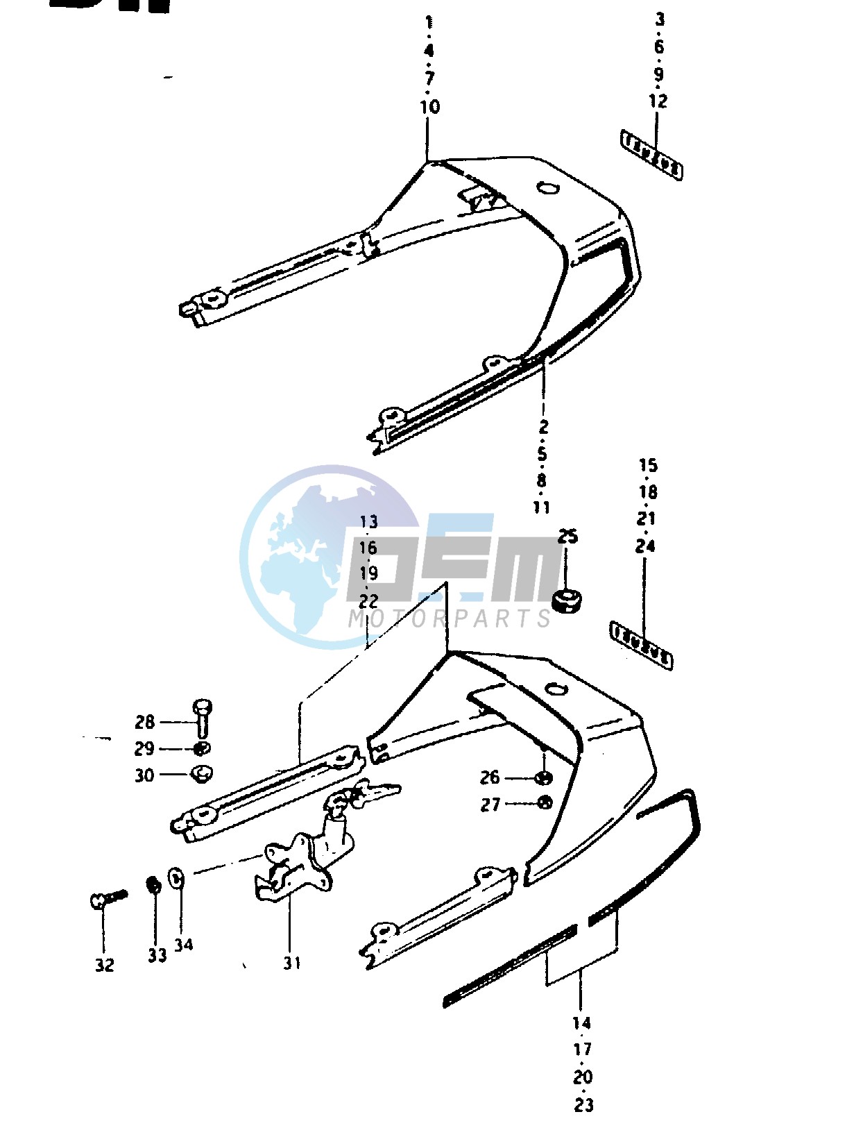 SEAT TAIL COVER (GSX1100T, ET)