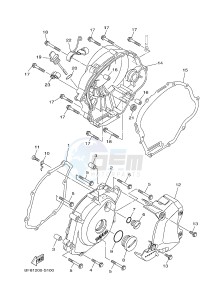 AG125 (BF81) drawing CRANKCASE COVER 1