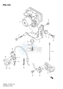 AN650 (E3-E28) Burgman drawing HYDRAULIC UNIT (AN650AL1 E28)