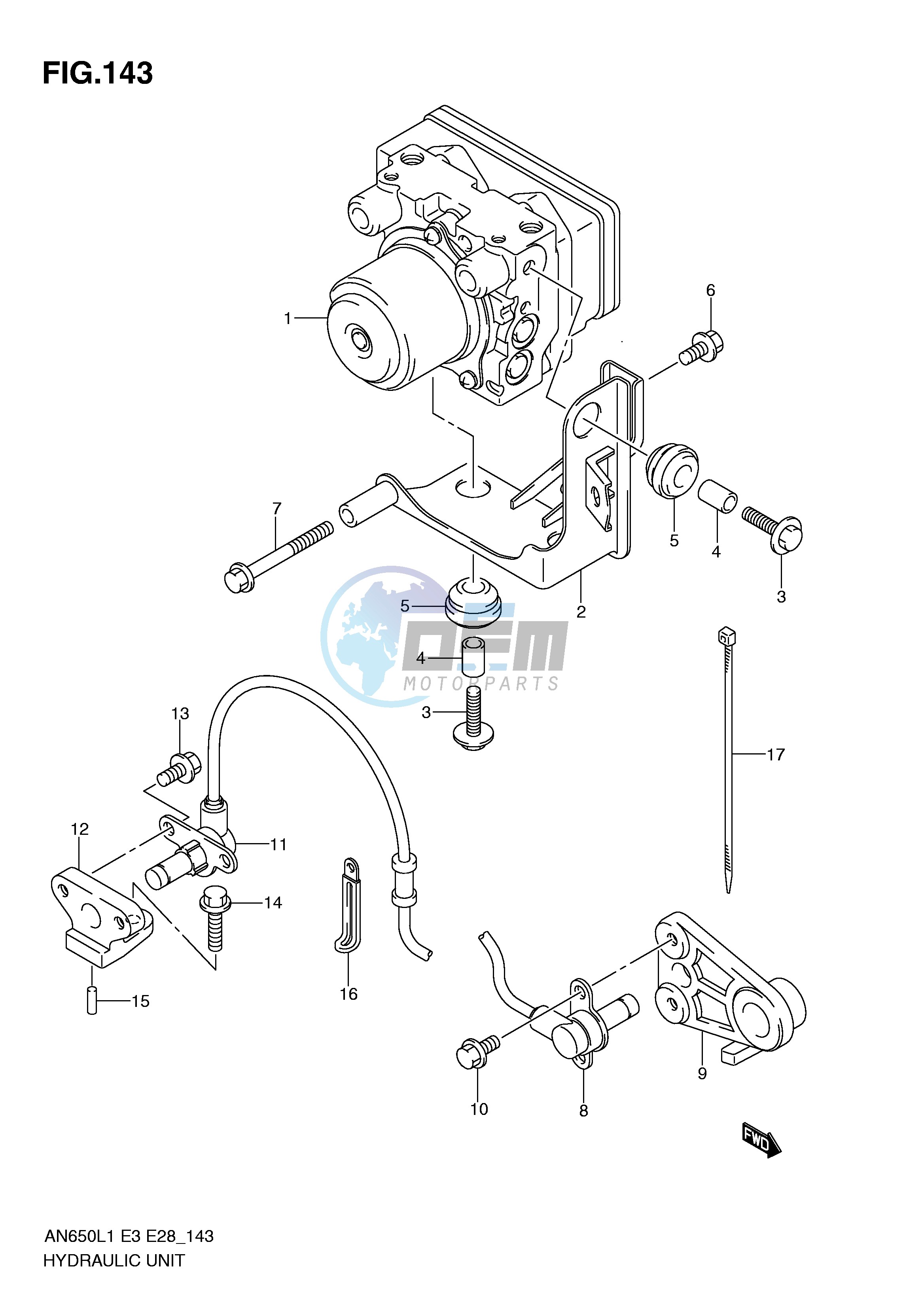 HYDRAULIC UNIT (AN650AL1 E28)