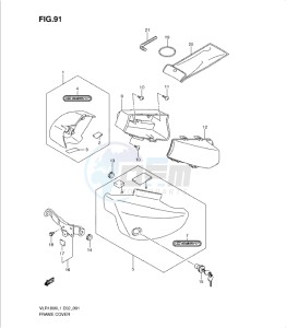 VLR1800 drawing FRAME COVER (VLR1800TL1 E24)