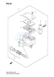 GSX1400 (E2) drawing FRONT MASTER CYLINDER