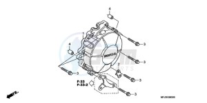 CBR600RR9 UK - (E / MK) drawing GENERATOR COVER