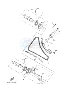 YFM700FWAD YFM70GPSH GRIZZLY 700 EPS SPECIAL EDITION (2UDM) drawing CAMSHAFT & CHAIN