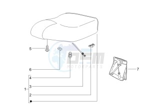 Liberty 50 4T PTT (B-NL) drawing Saddle/seats