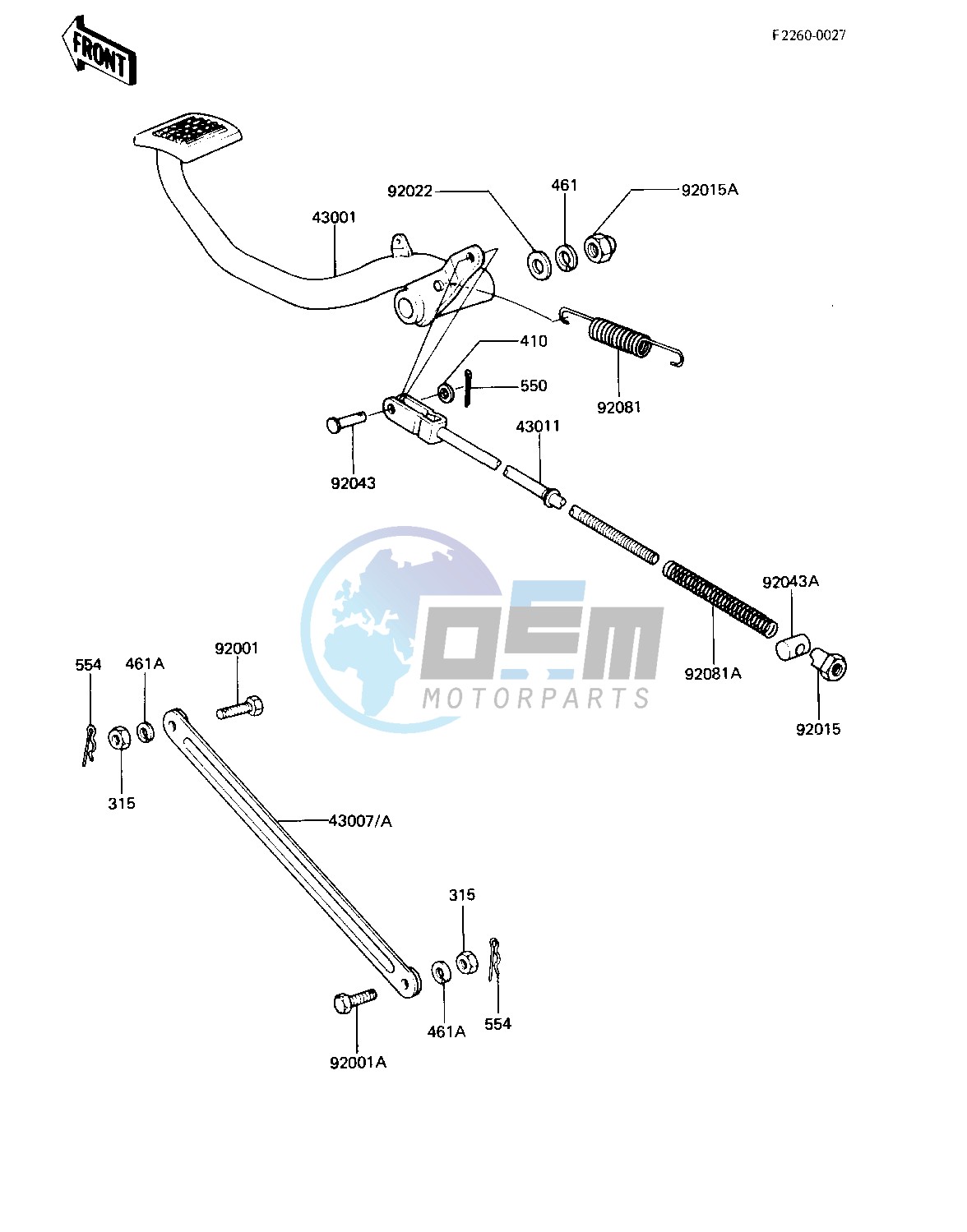 BRAKE PEDAL_TORQUE LINK -- 81-83 A2_A3_A4- -