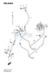 UH200 ABS BURGMAN EU drawing FRONT BRAKE HOSE