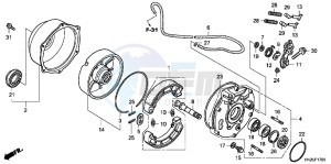 TRX500FAC drawing REAR BRAKE PANEL