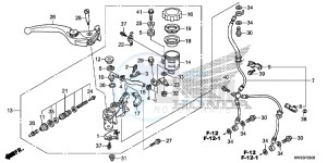 CBR1000RRG CBR1000 - Fireblade Europe Direct - (ED) drawing FRONT BRAKE MASTER CYLINDER (CBR1000RR/ S)