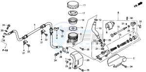 VT1100C2 drawing RR. BRAKE MASTER CYLINDER