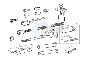 SENDA SM X-TREM EU2 - 50 cc drawing WORKSHOP SERVICE TOOLS